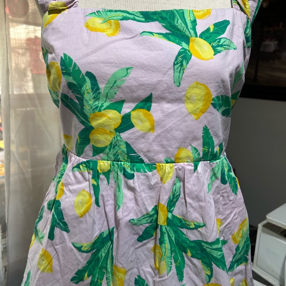 J. Crew Lemon Print High Low Dress - Picture 3 of 12